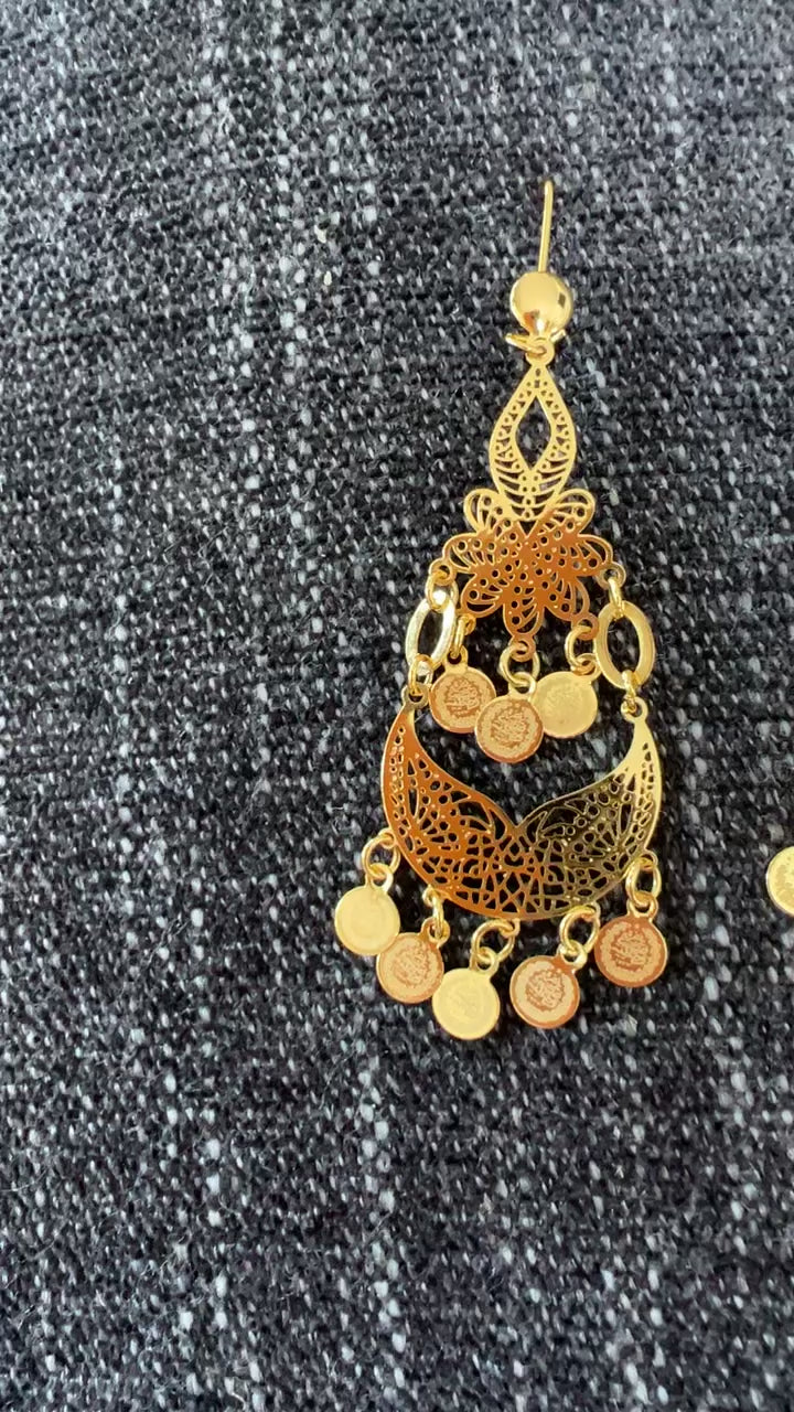 Telfit Drop gold earrings