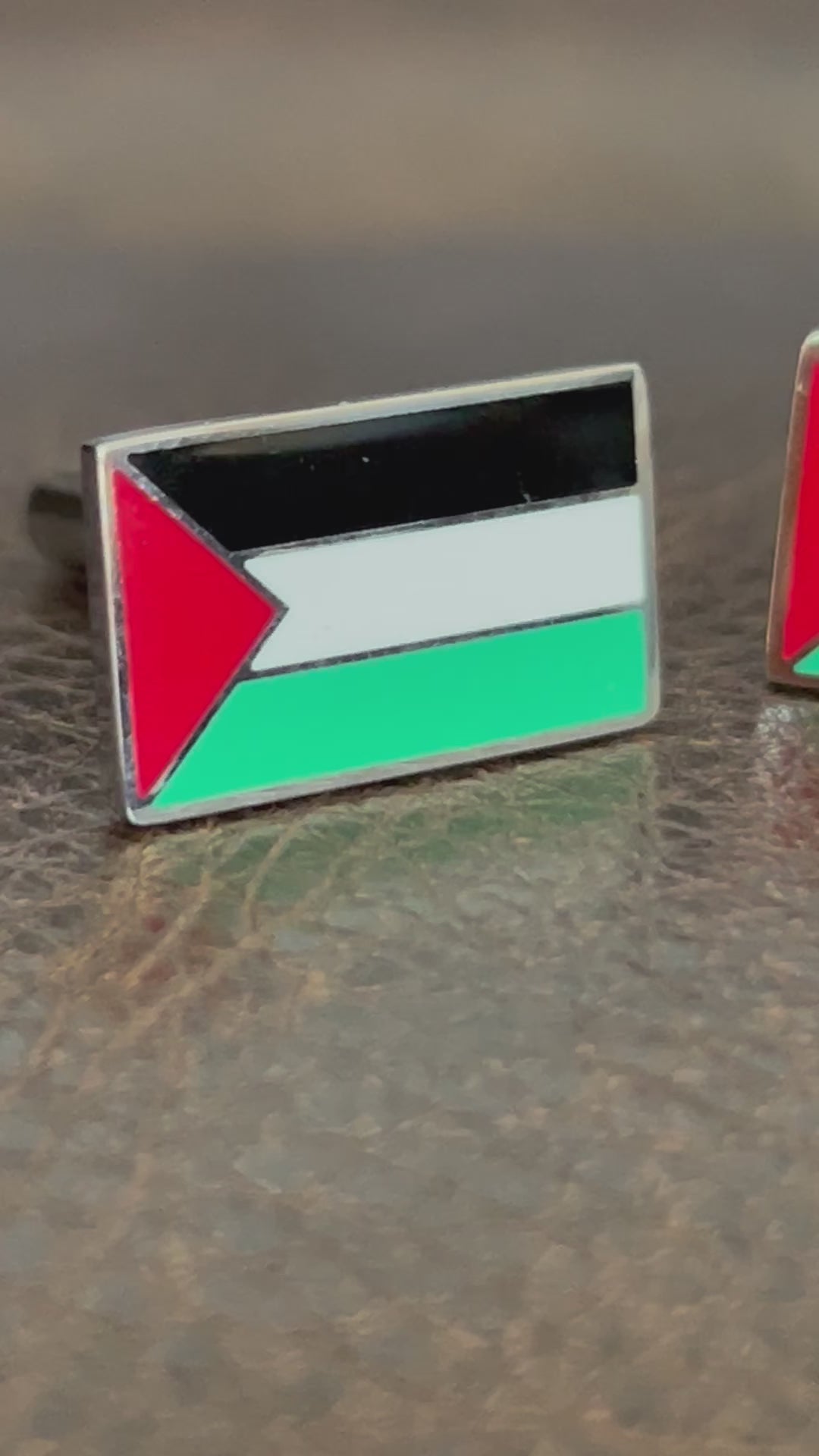 Dayr Yasin Palestine Flag cufflinks