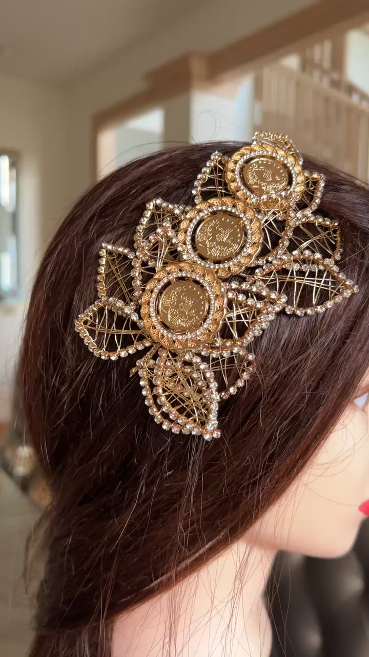 Rantiya Three coins headpiece