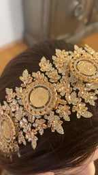 Khirbat Jiddin five coins honey and gold headpiece