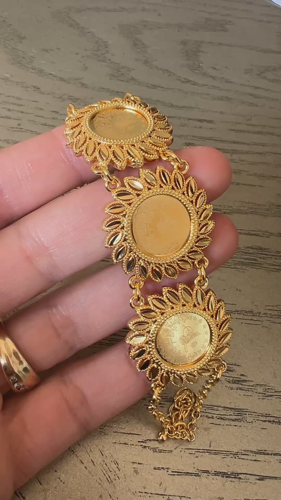Ramla 18K Pleated Gold Bracelet