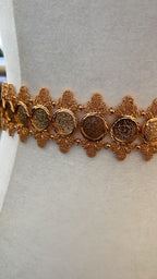 Dawayma 24K pleated gold belt
