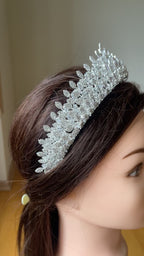 Abwein Bridal tiara crystal