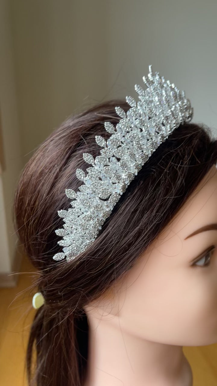 Abwein Bridal tiara crystal