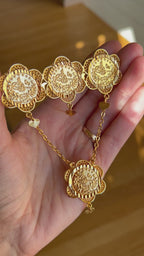 Ramallah four coins Brooch / Pin