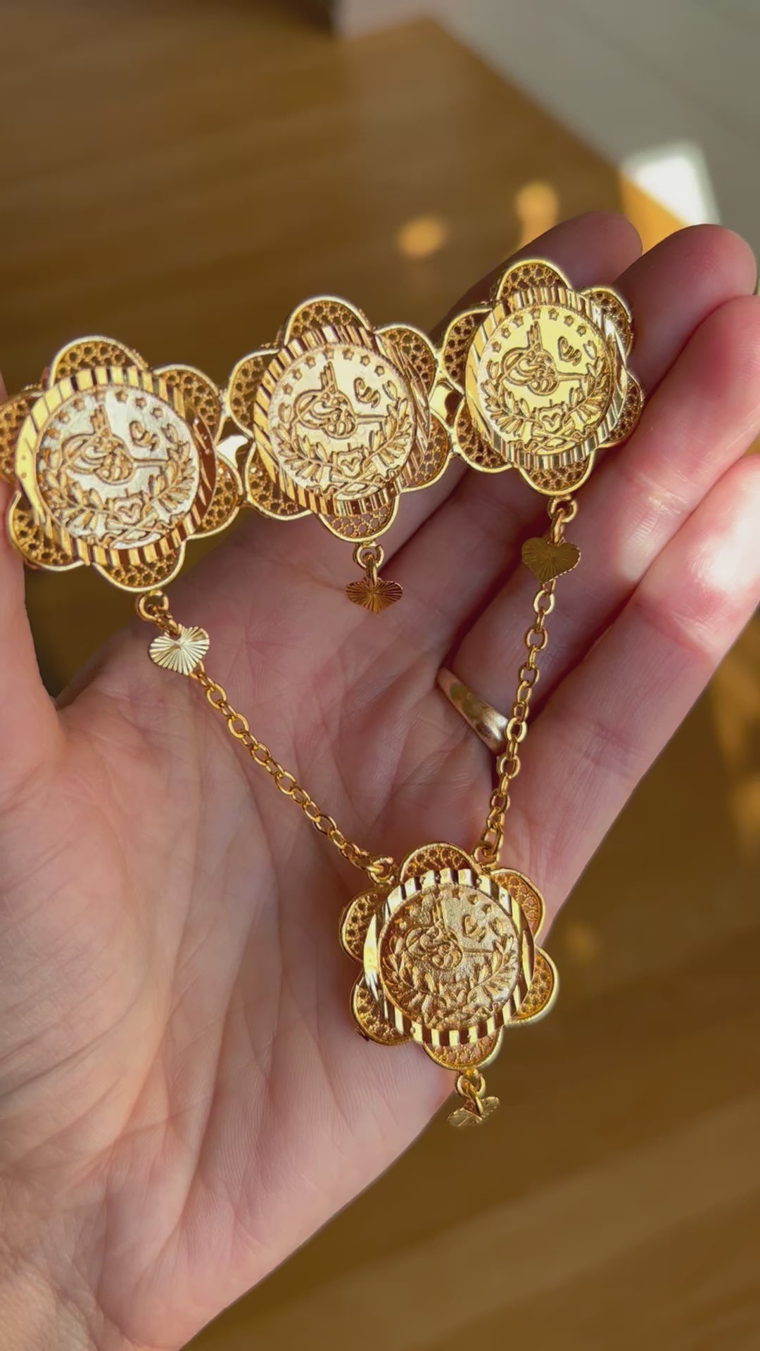 Ramallah four coins Brooch / Pin