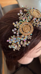Dayr al-Ghusoun three coins multi color headpiece