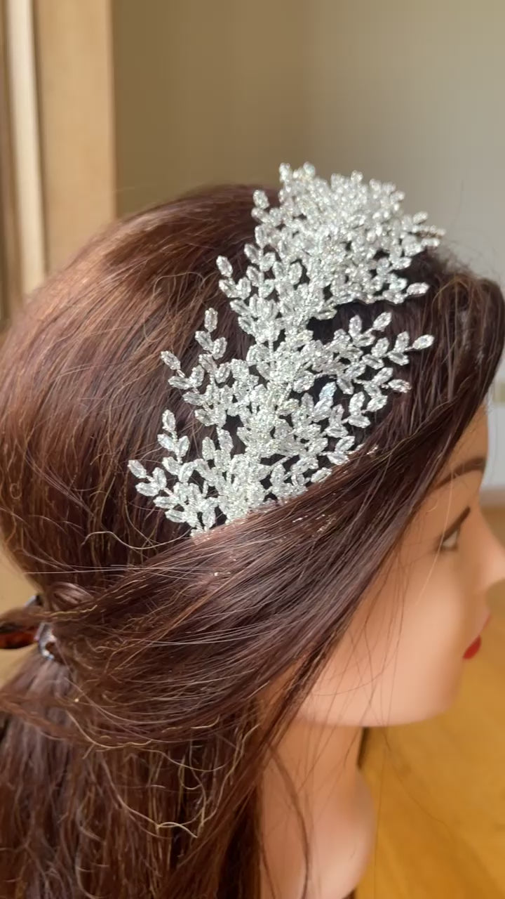 Beersheba bridal crystal headpiece