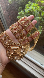 Nablus Gold Pleated Belt