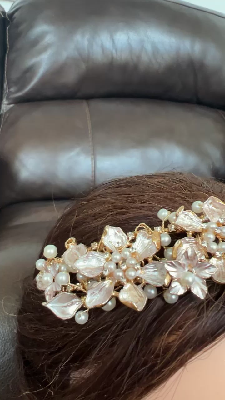 Ayn Shibli flowers and coins headband