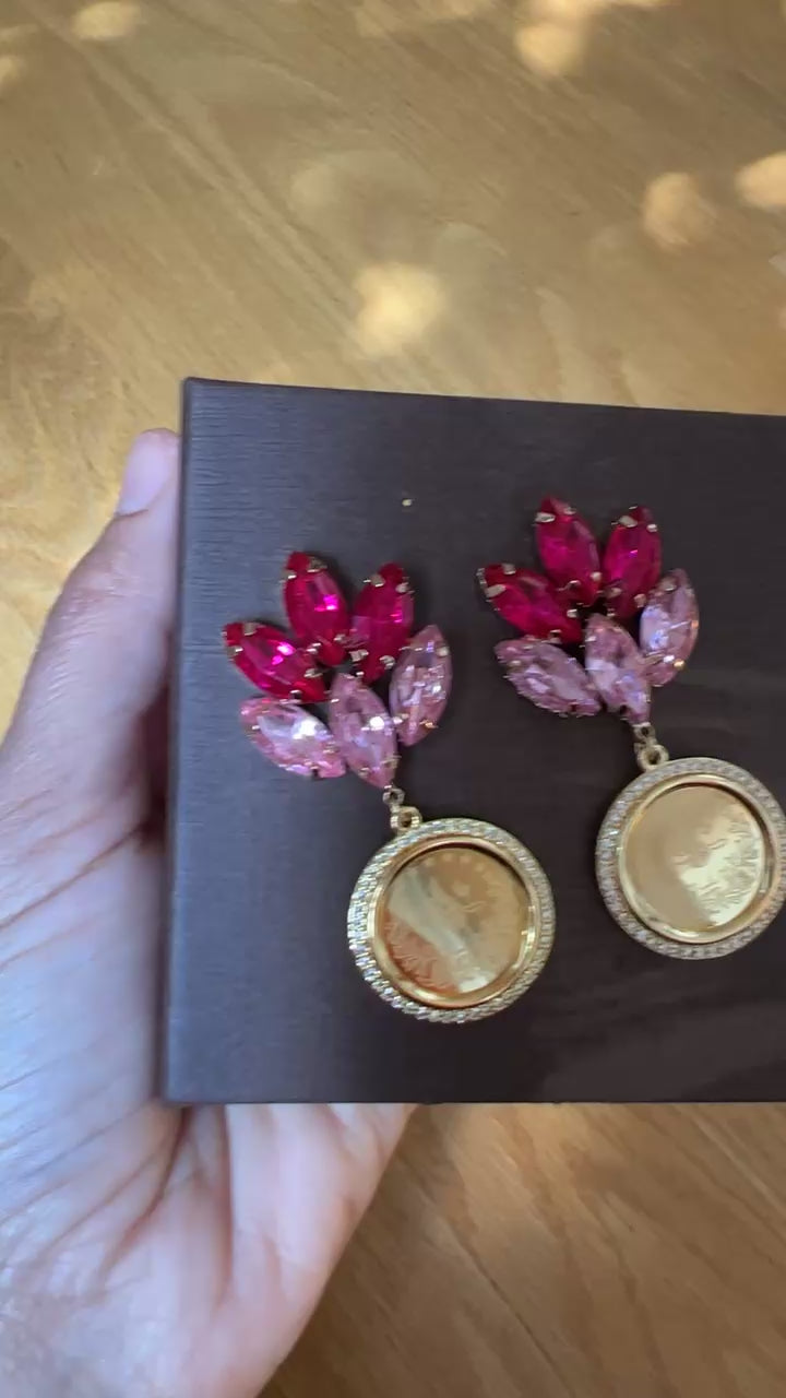 Dayr Aban Pink earrings