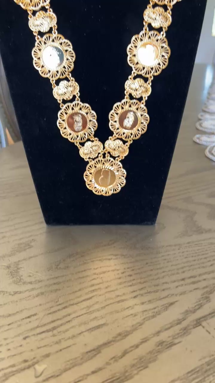 Al-Quds 21K Pleated Gold Qlada