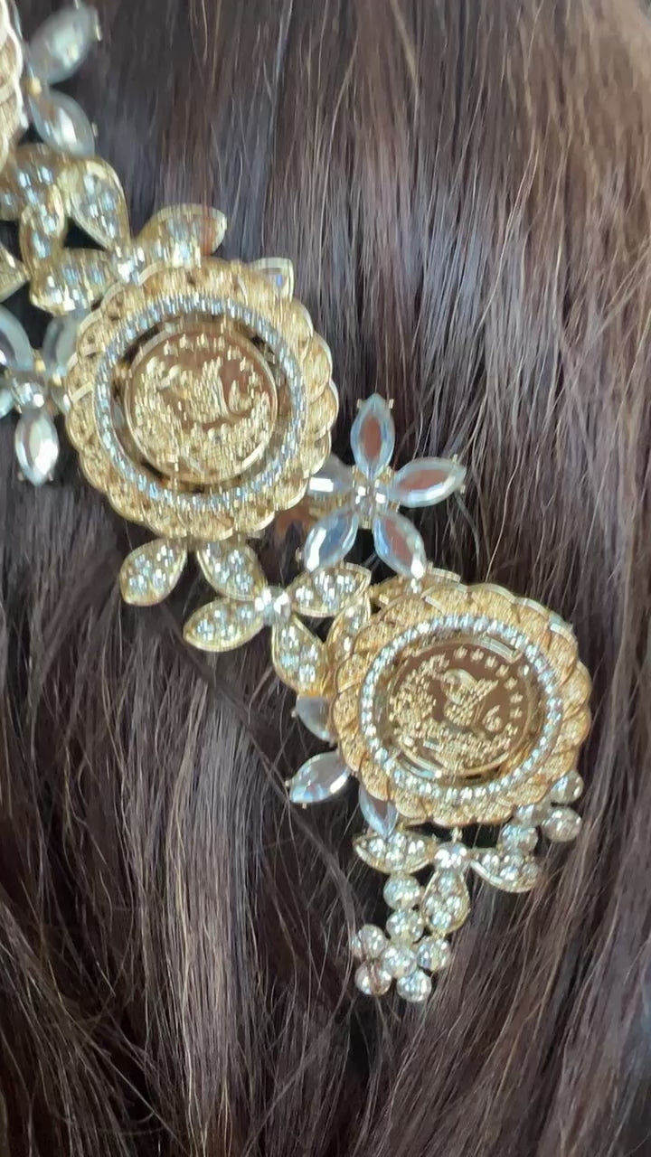 Beit Sahour Gold coin comb hair piece