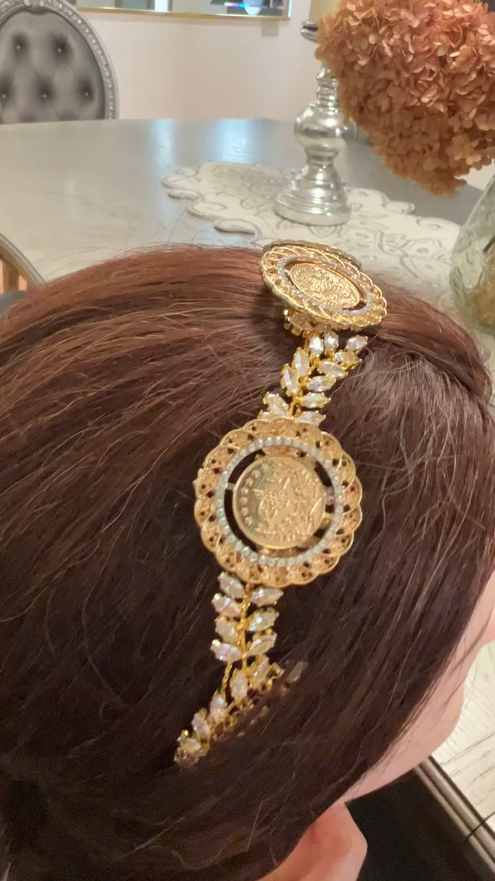 Nahhalin three coins  gold headpiece
