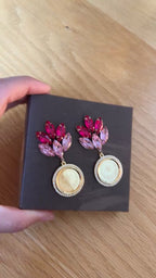 Dayr Aban Pink earrings