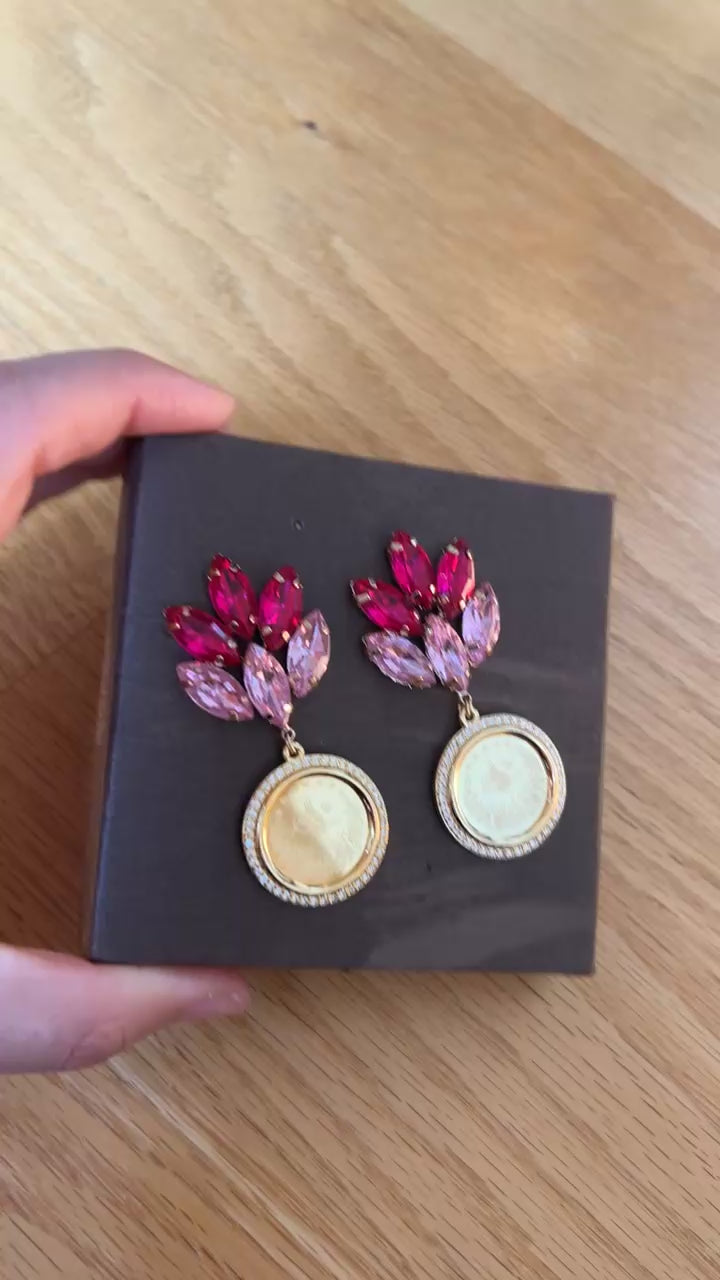 Dayr Aban Pink earrings
