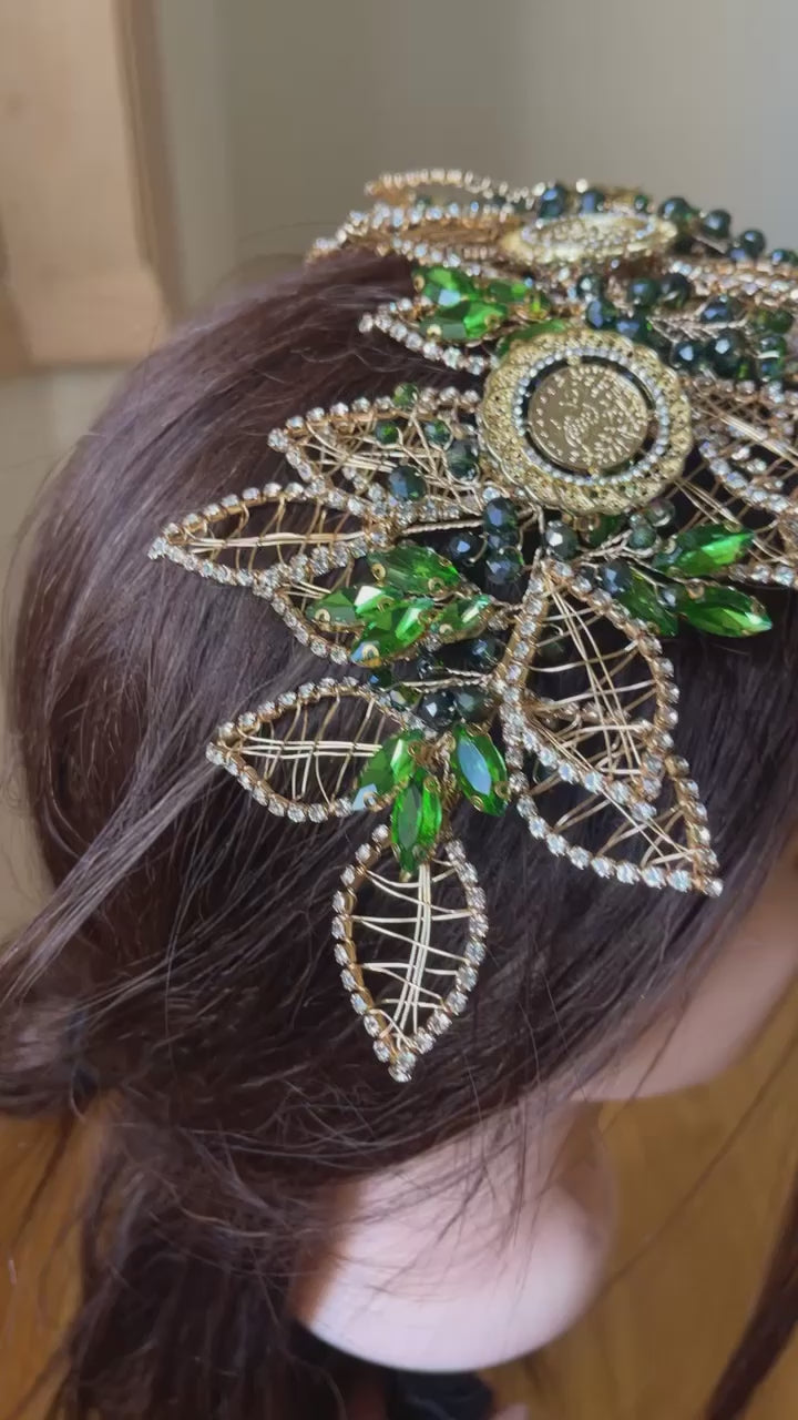 Kalandya Gold - Green headpiece