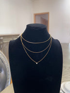'Ayn al-'Asad 18K Gold Plated Stainless Steel Three-layer Necklace