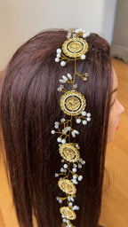 Arab Suqrir long Braided hair headpiece