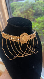 Ramallah choker gold pleated