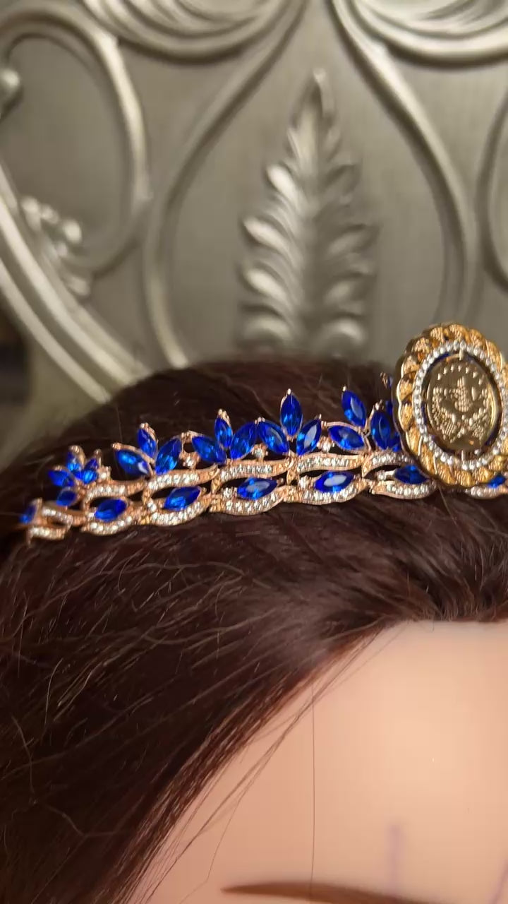 Dayr Tarif II Blue and Gold crown