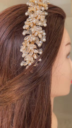 Al-Qardaha Pearl & Zircon headpiece