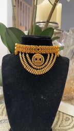Nablus II Gold Pleated choker