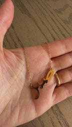 Patience ( صبر ) 18k Pleated necklace