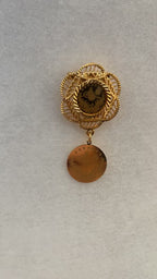 Abu Qash mini coin brooch / pin