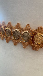 Dawayma 24K pleated gold belt