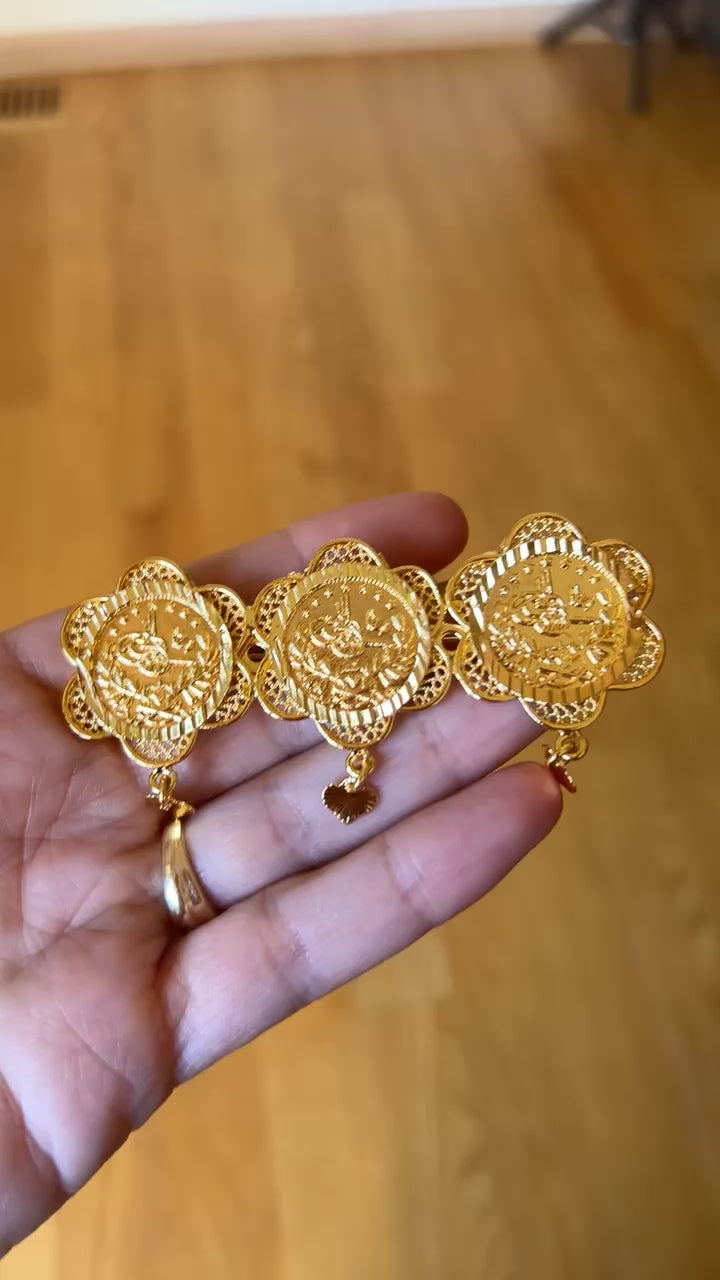 Ramallah II three coins brooch / Pin