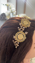 Betlaham five coins gold headband