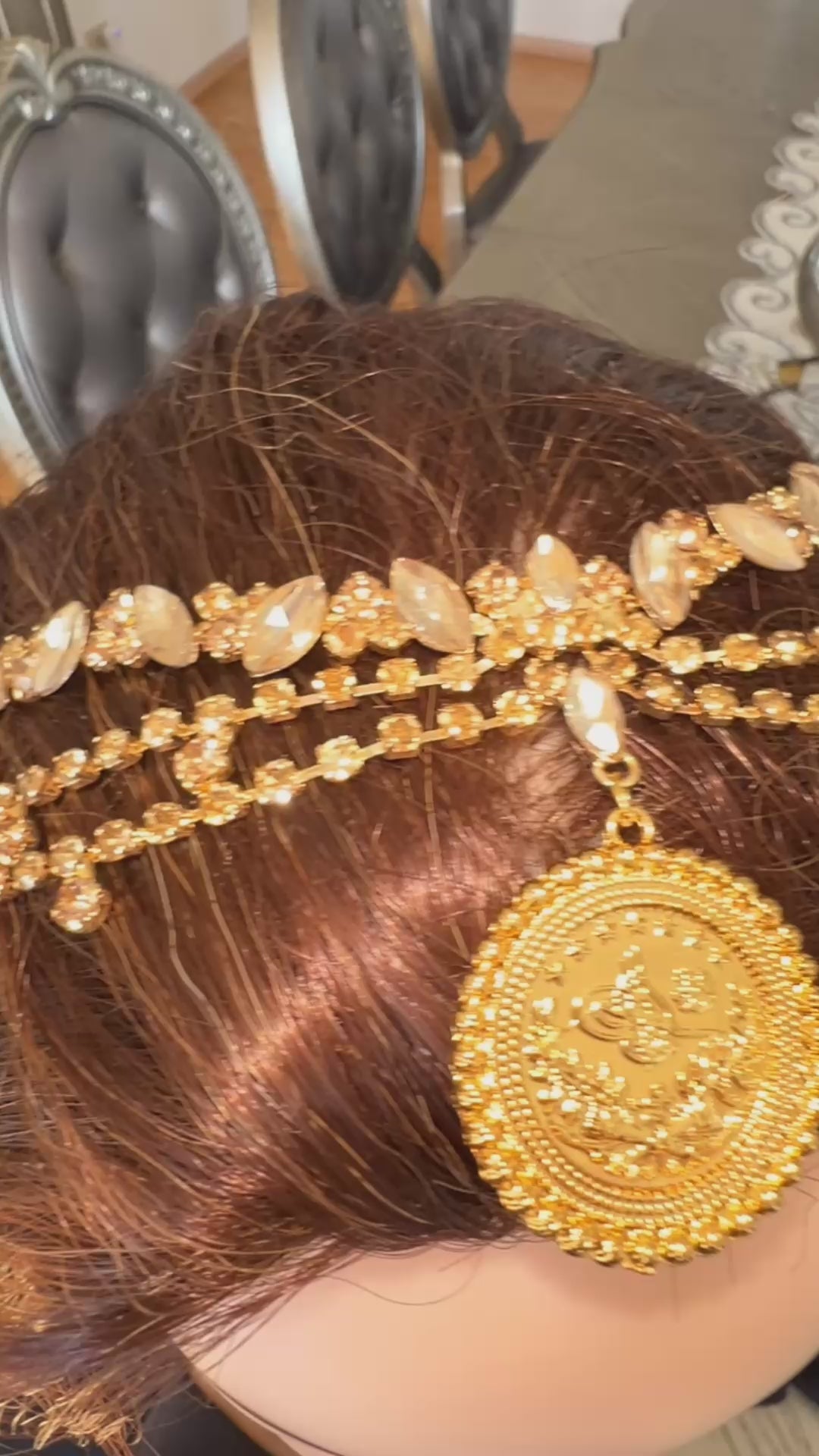 Marj al-Ghazal unique headpiece/Necklace