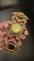 Masafer Yatta luxury five coin Gold-Red Headpiece/Crown