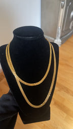 Ramallah pleated gold multi wear necklace (zarad)