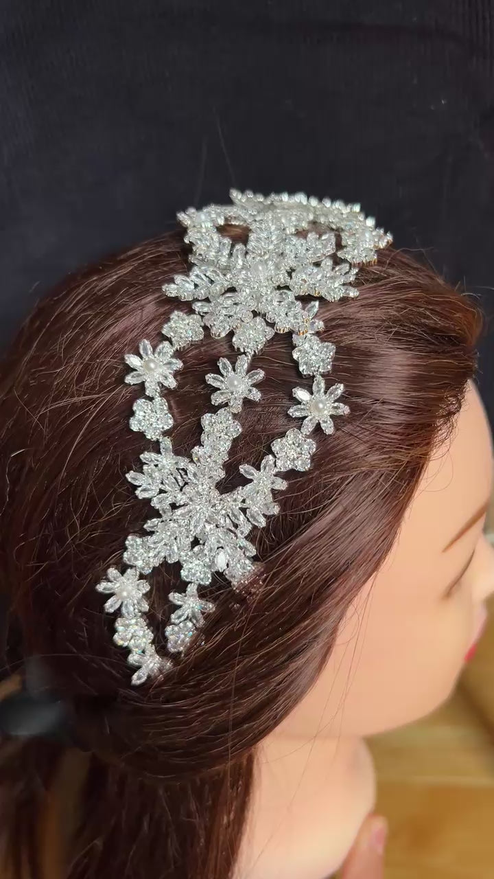 Zerin crystal Bride headband