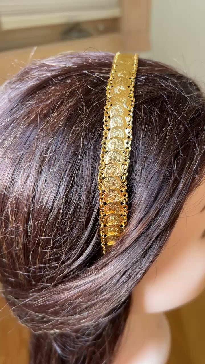 Dimra stacked mini coins headband