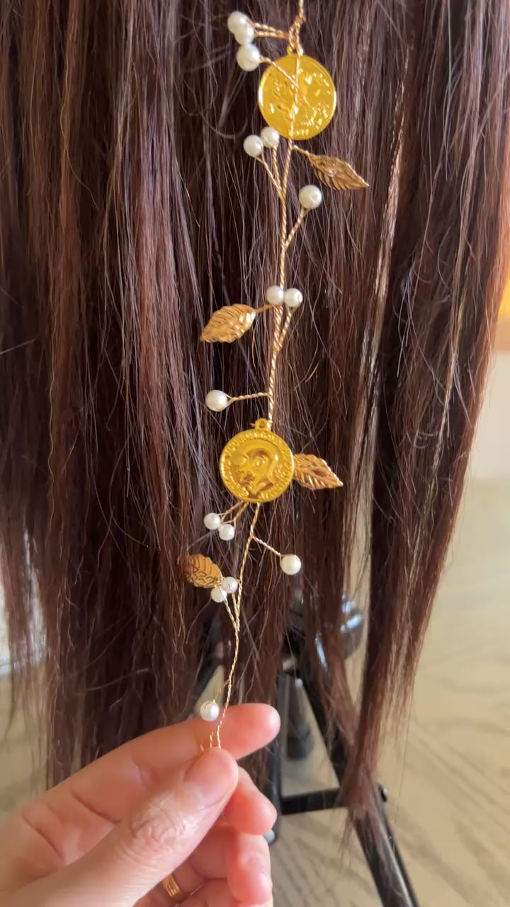 Arab Suqrir II long mini coin hair accessories