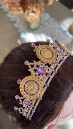 Akka ll Purple and Gold crown