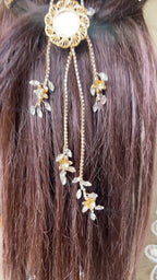 Bayt Dejn Gold andcrystal comb headpiece
