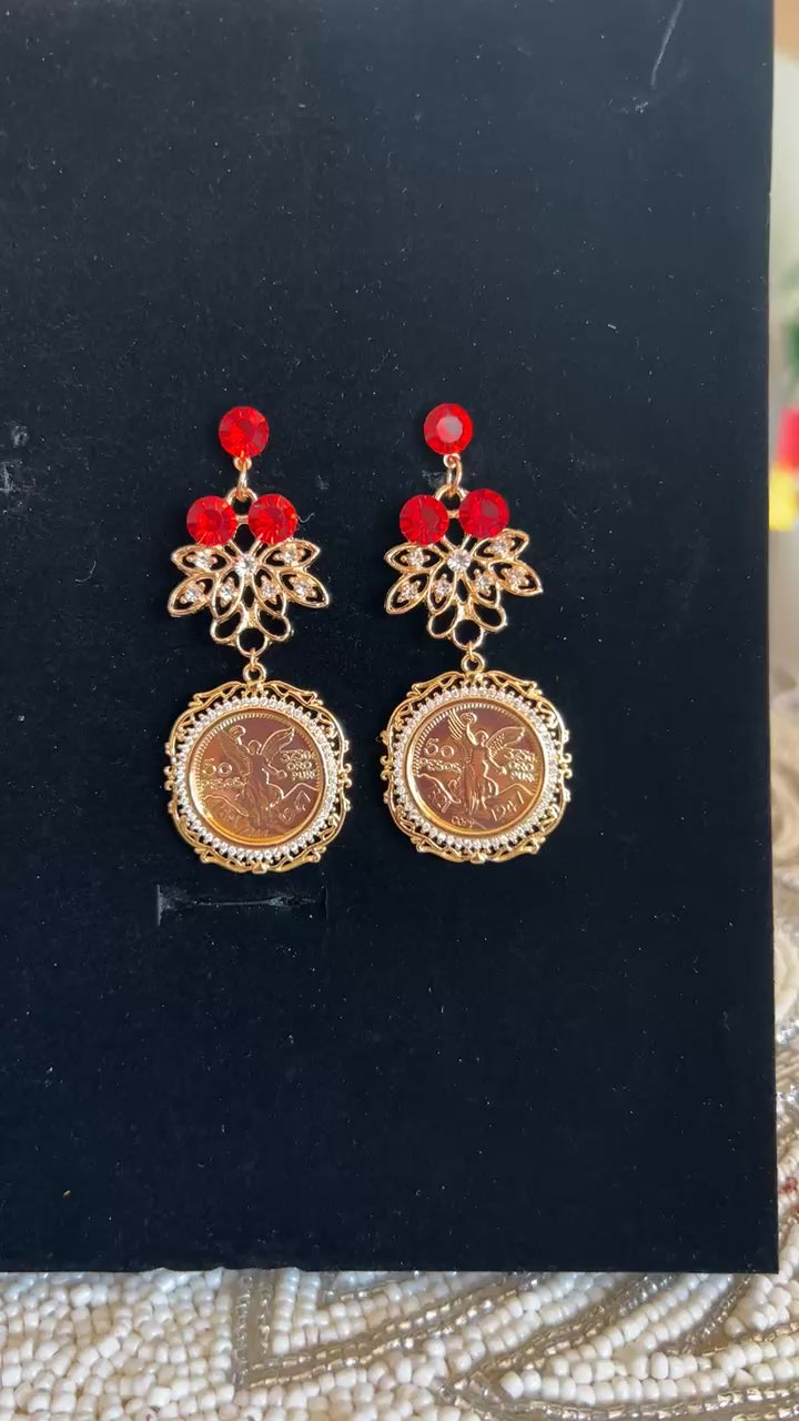 Baqa al-Gharbiya II 50 Pesos earrings
