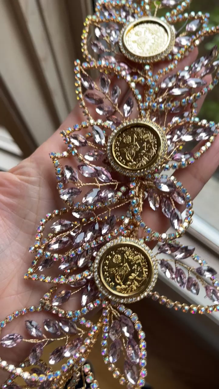 Ramallah Light purple coins headband