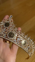 Malha mini coins Gold and crystal crown