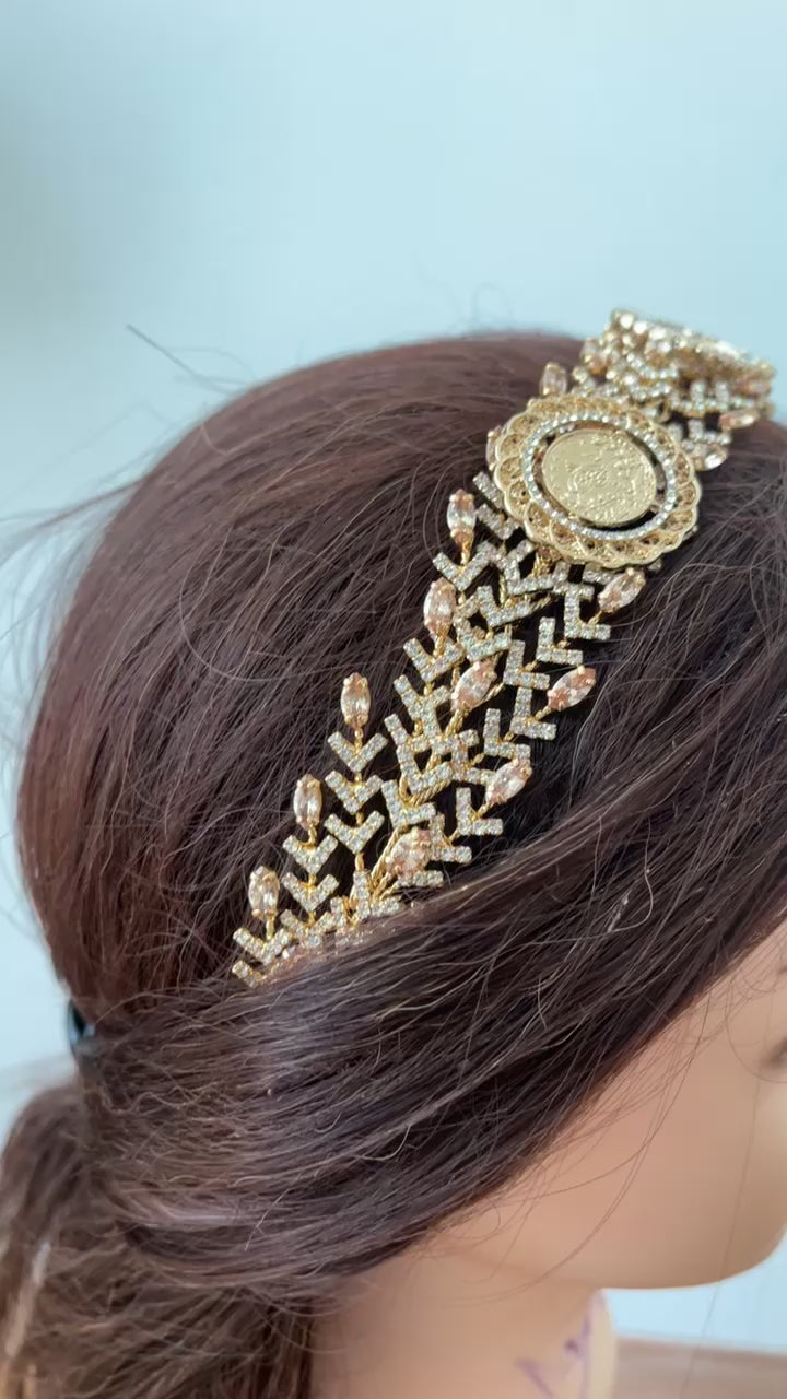 Nablus three coins headpiece