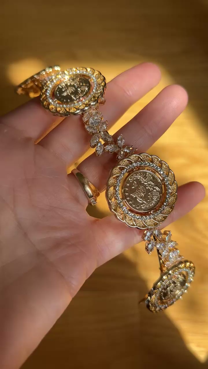 Betlaham II five coins gold headband