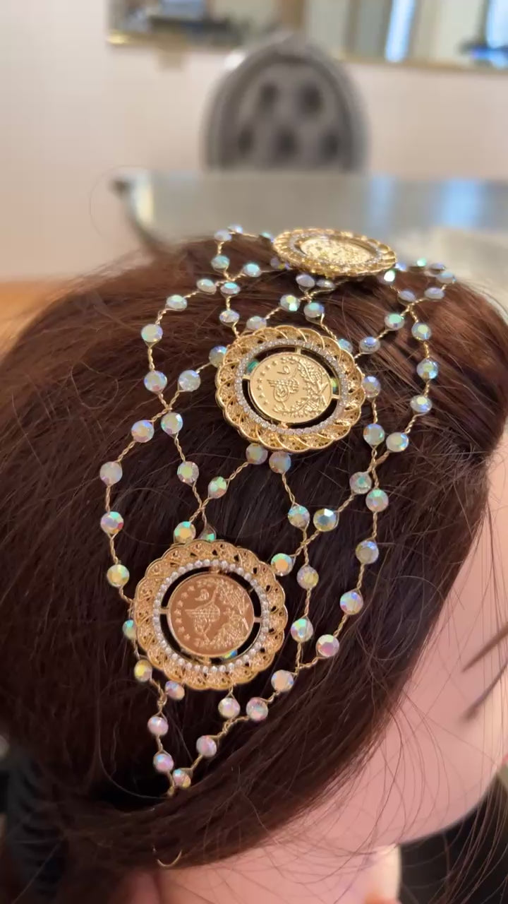 Baqat al-Hatab five coins headpiece