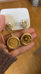 Yafa lira pearls earrings
