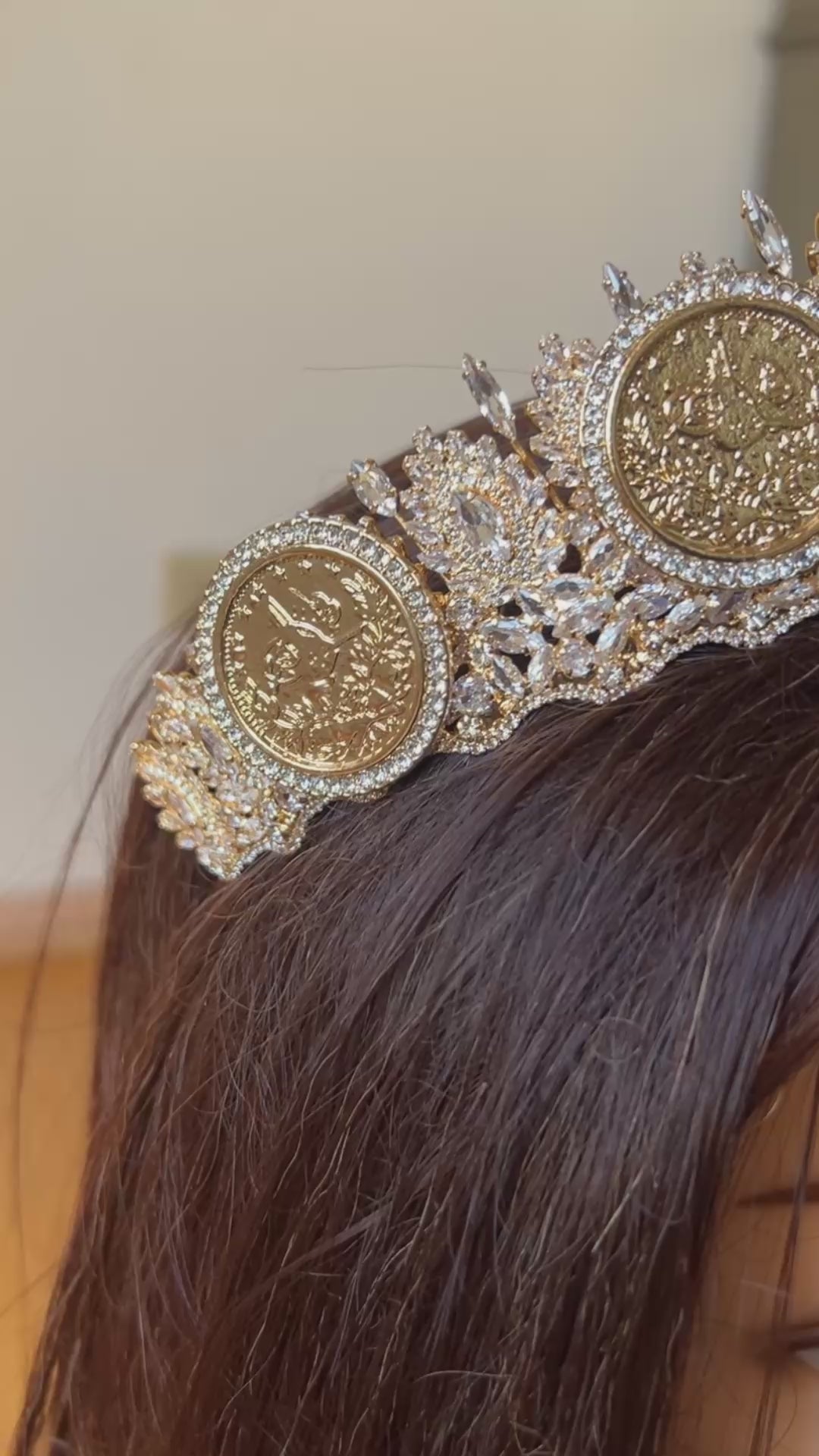 Hardine luxury crown five big coins