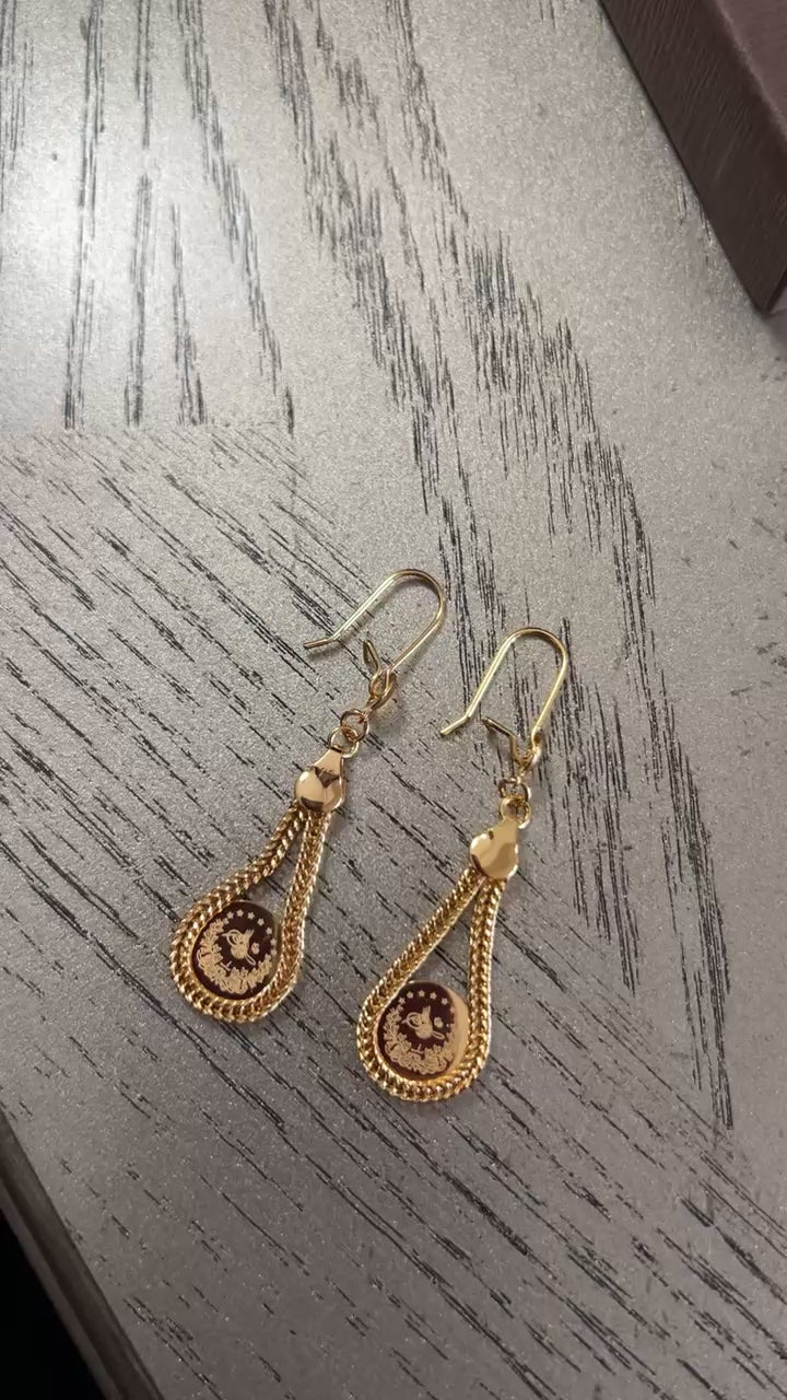 Lifta II gold plated earrings