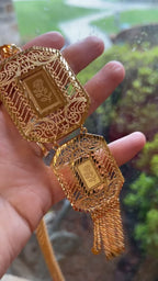 Bir zit necklace Pleated Gold